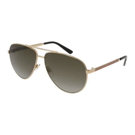 gucci brown gradient aviator sunglasses gg0137s 001 61|Gucci GG0137S 001 Men's Sunglasses for sale online .